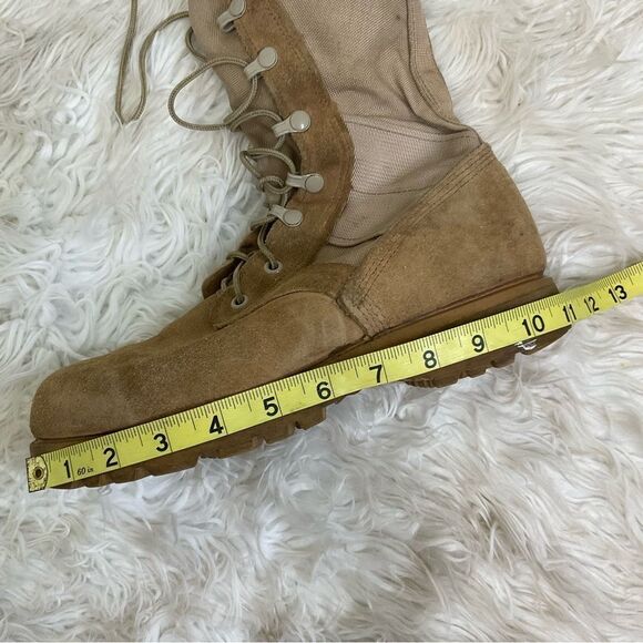 Vibram tan army military combat boots 7R main image 13